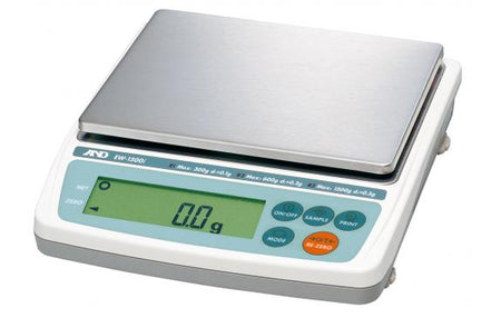A&D Weighing Compact Balance, 6000g x 0.1g with External Calibration