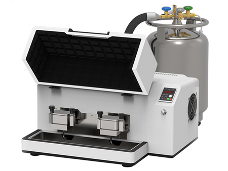 MSE PRO Cryogenic Nano Scale Vibration Ball Mill with Liquid Nitrogen Tank, 250mL (2×125mL) - MSE Supplies LLC
