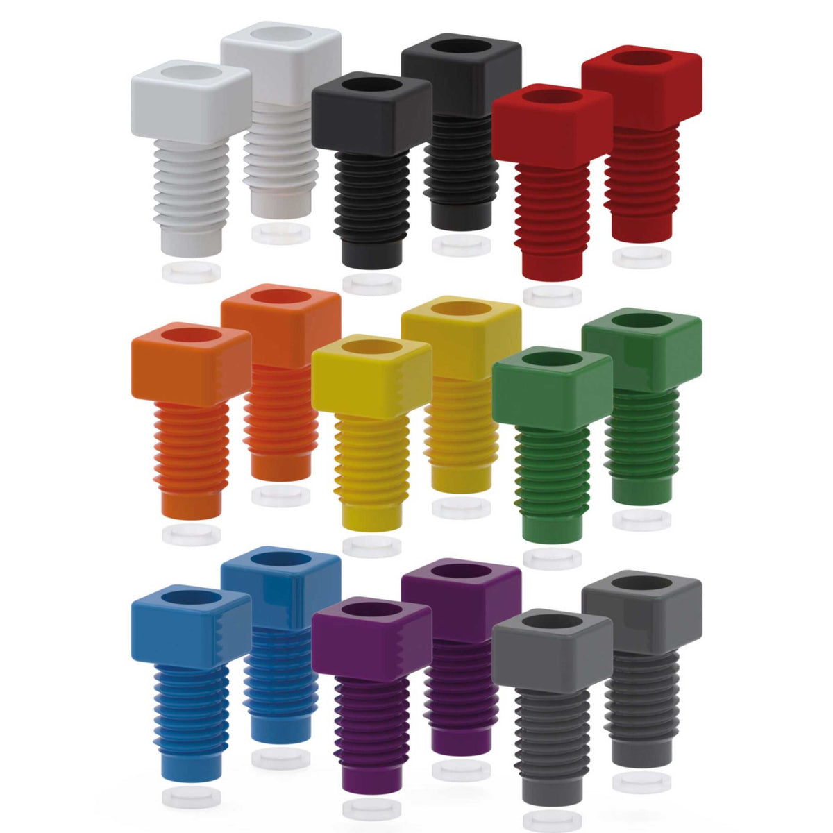 BOLA Assortments of Tube End Fittings (PP ) - UNF 1/4" 28G, Ø 3,2 mm