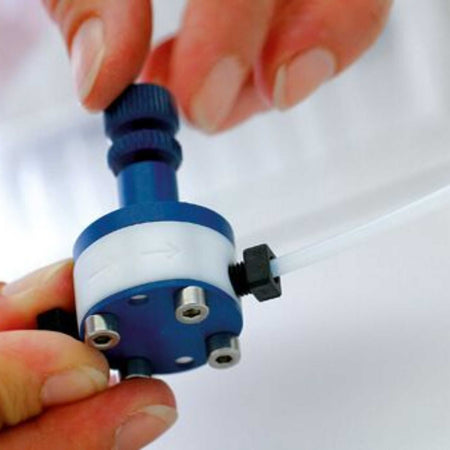 BOLA Mini-Pressure Relief Valves (PTFE/PPS ) - UNF 1/4" 28 G, Ø 0,8 x 1,6 mm
