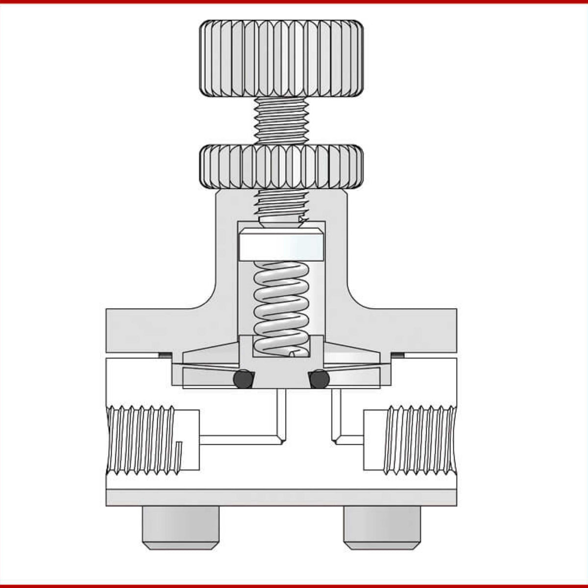BOLA Mini-Pressure Relief Valves (PTFE/PPS ) - UNF 1/4" 28 G, Ø 0,8 x 1,6 mm