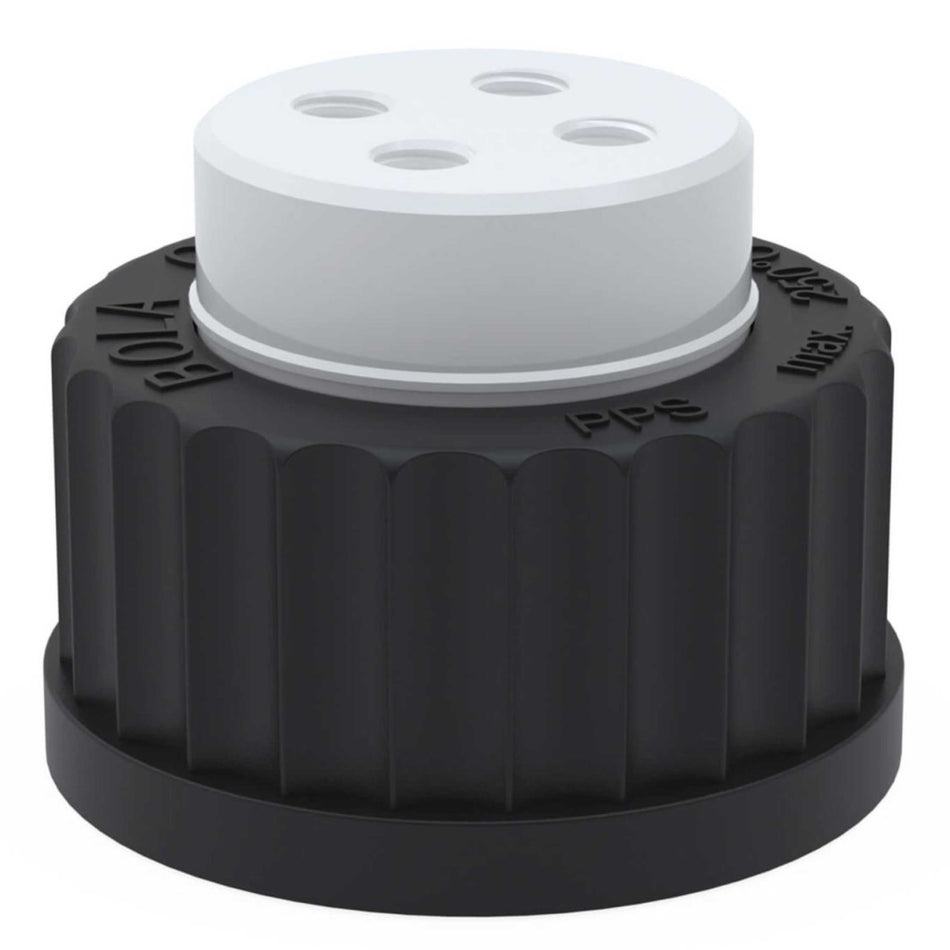 BOLA Distributors for Bottles (PTFE/PPS ) - GL 45 UNF1/4" 28G Ø 1,6x3,2mm