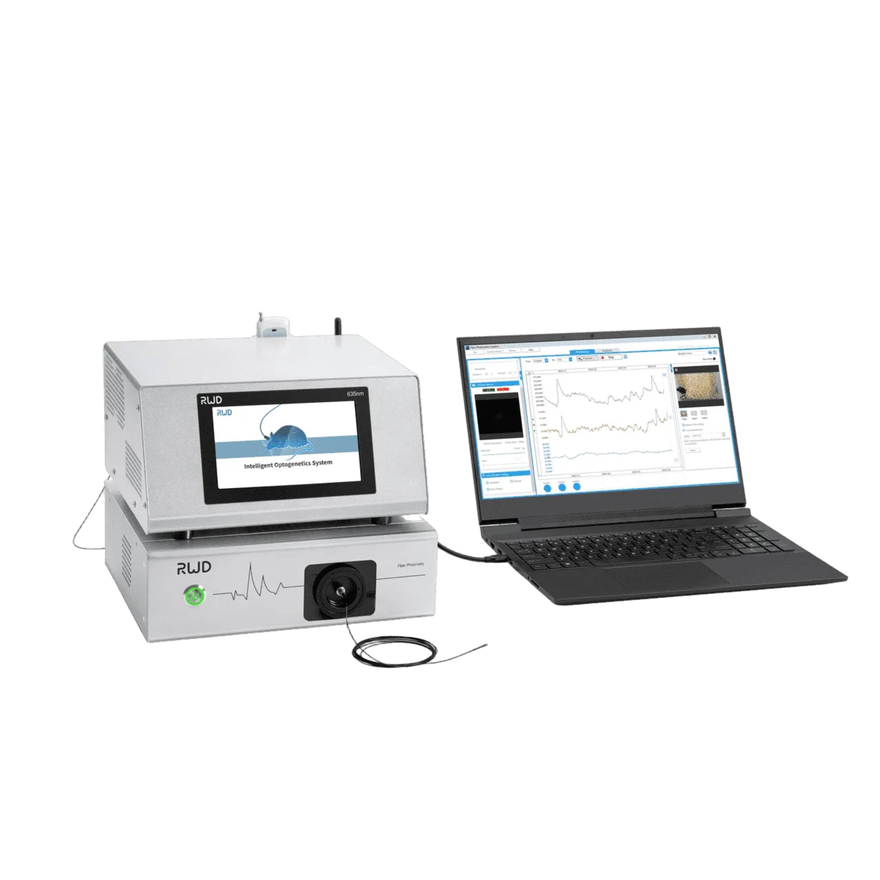 RWD R811/FR-11 Dual Color Multichannel Fiber Photometry System