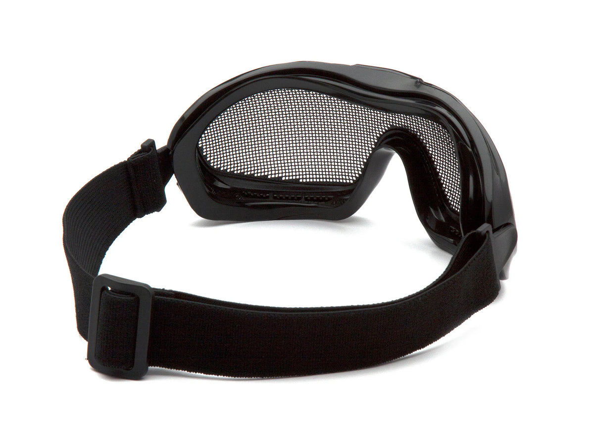 PYRAMEX Goggles Wire Mesh Goggle Safety Glasses, PK of 12 - MSE Supplies LLC