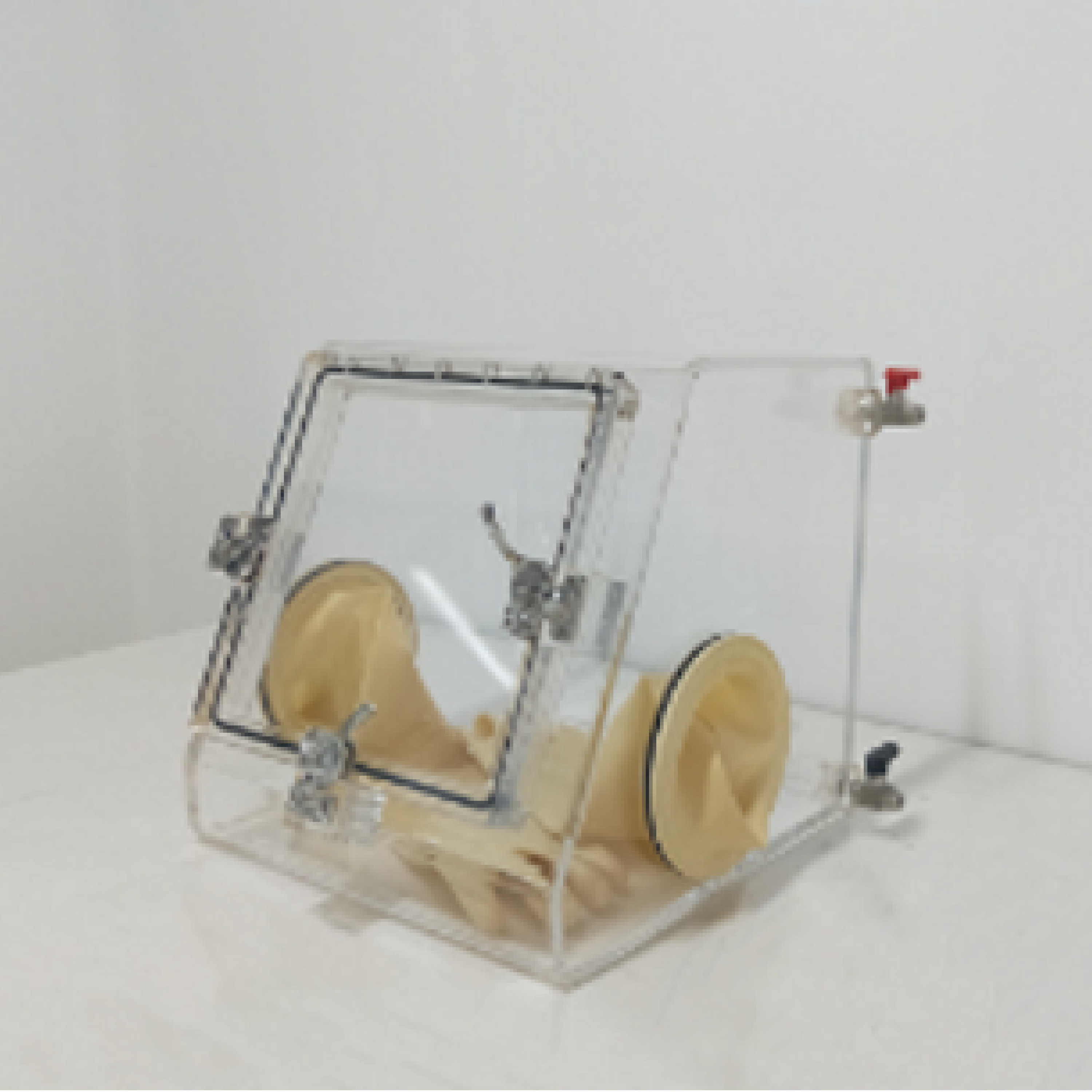 MSE PRO 64L Laboratory Two Port Acrylic Glove Box without Airlock Chamber (400W x 400D x 400H mm) - Laboratory Equipment - MITR - MSE Supplies