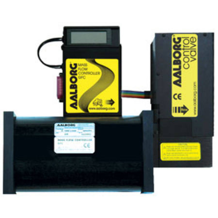 Aalborg GFM Aluminum Mass Flow Controller - Nitrogen N2  - 5 L/min, 1/4" Compression Fittings
