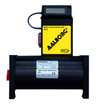Aalborg GFM Aluminum Mass Flow Meter - Nitrogen N2  - 500 L/min, 1/2" Brass Compression Fittings