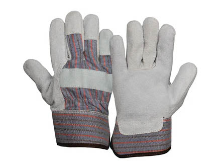 PYRAMEX Leather Palm GL1008W - Cowhide Safety Cuff Gloves, PK of 12 - MSE Supplies LLC