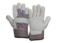 PYRAMEX Leather Palm GL1008W - Cowhide Safety Cuff Gloves, PK of 12 - MSE Supplies LLC