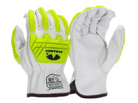 PYRAMEX Leather Driver GL3001KB - Premium Goatskin Driver Level 2 Impact Gloves, PK of 12 - MSE Supplies LLC