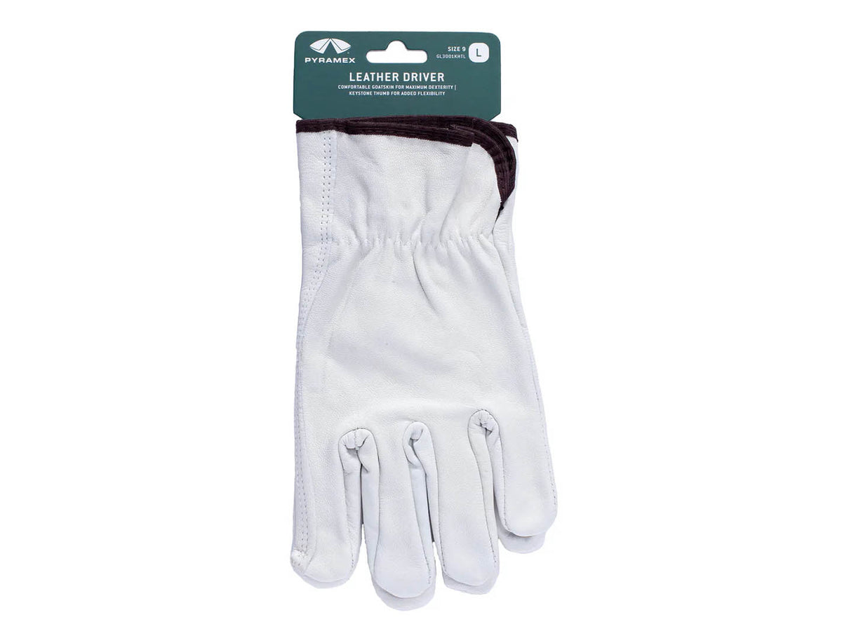 PYRAMEX Leather Driver GL3001KHT - Select Goatskin Driver Gloves, PK of 12 - MSE Supplies LLC