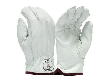 PYRAMEX Leather Driver GL3006CKF - Insulated Premium Grain Goatskin Driver HPPE A5 Cut Gloves, PK of 12 - MSE Supplies LLC