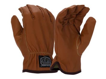 PYRAMEX Leather Driver GL3010CK - Arc Flash Premium Goatskin Driver Para-Aramid A5 Cut Gloves, PK of 12 - MSE Supplies LLC