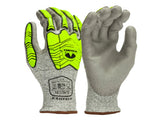 PYRAMEX Dipped GL402CB - Polyurethane A4 Cut Level 1 Impact Gloves, PK of 12 - MSE Supplies LLC