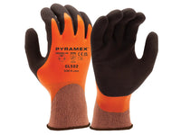 PYRAMEX Dipped GL502 - Double Dipped Sandy + Smooth Latex Gloves, PK of 12 - MSE Supplies LLC