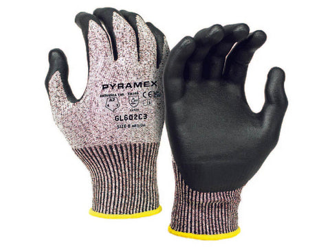 PYRAMEX Dipped GL602C3 - Micro-Foam Nitrile A2 Cut Gloves, PK of 12 - MSE Supplies LLC