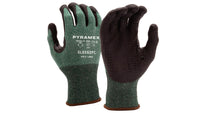 PYRAMEX Dipped GL606DPC - Micro-Foam Nitrile Dotted A3 Cut Gloves, PK of 12 - MSE Supplies LLC