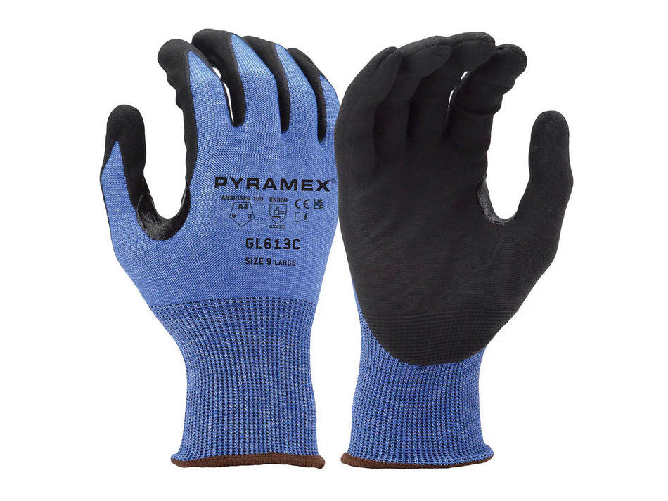 PYRAMEX Dipped GL613C - Micro-Foam Nitrile A4 Cut Gloves, PK of 12 - MSE Supplies LLC