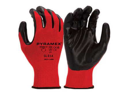 PYRAMEX Dipped GL614 - Nitrile Smooth Gloves, PK of 12 - MSE Supplies LLC