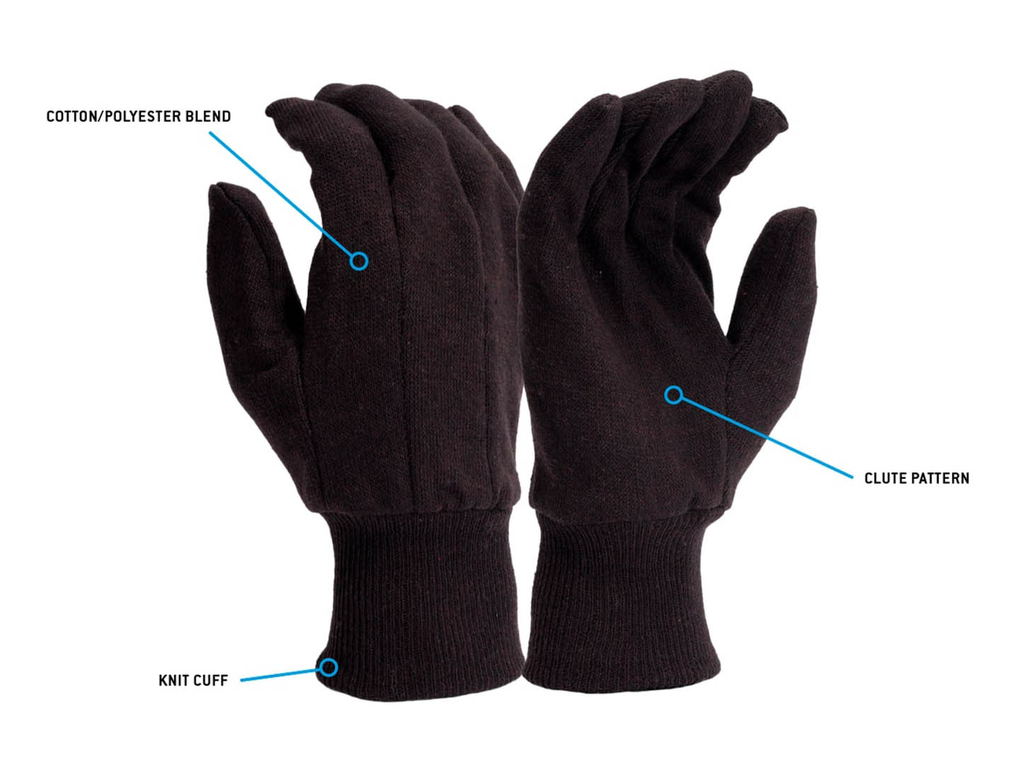 PYRAMEX String Knit GL700E - Jersey Work Gloves, PK of 12 - MSE Supplies LLC