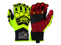 PYRAMEX Synthetic GL807HT - Synthetic Leather Silicone Palm Level 2 Impact Gloves, PK of 12 - MSE Supplies LLC