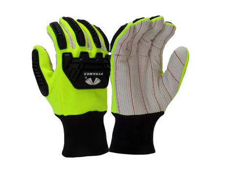 PYRAMEX Corded Cotton GL808 - Corded Cotton A2 Cut Level 2 Impact Gloves, PK of 12 - MSE Supplies LLC