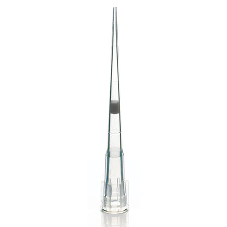 Globe Scientific Filter Tip, 0.1-10ul XL, 45mm, Low Retention, Universal, Graduated, Sterile, 96/Rack