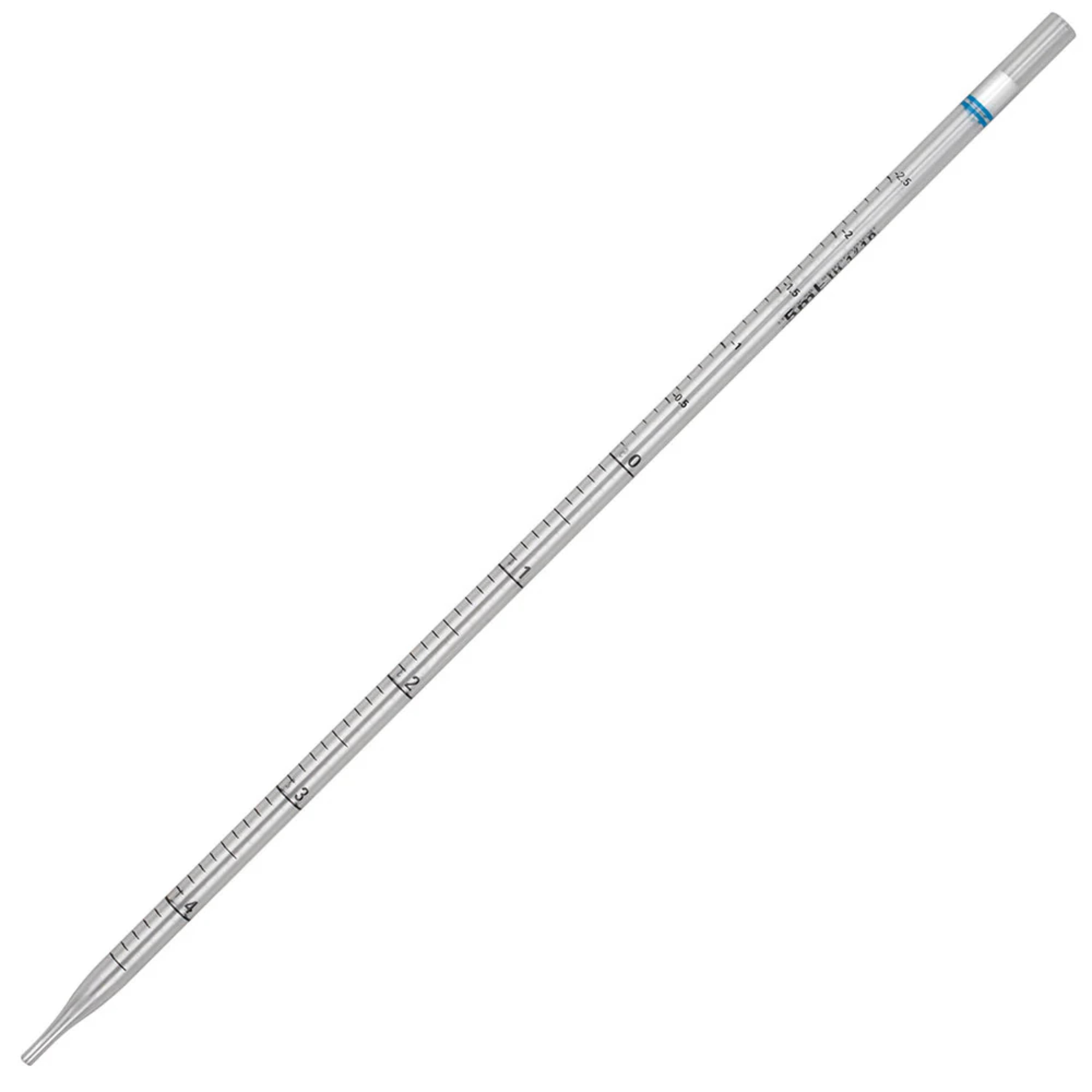 Globe Scientific Serological Pipette, 5ml1/Pk, 50/Bag, Blue, PS, Sterile, Dispenser Box