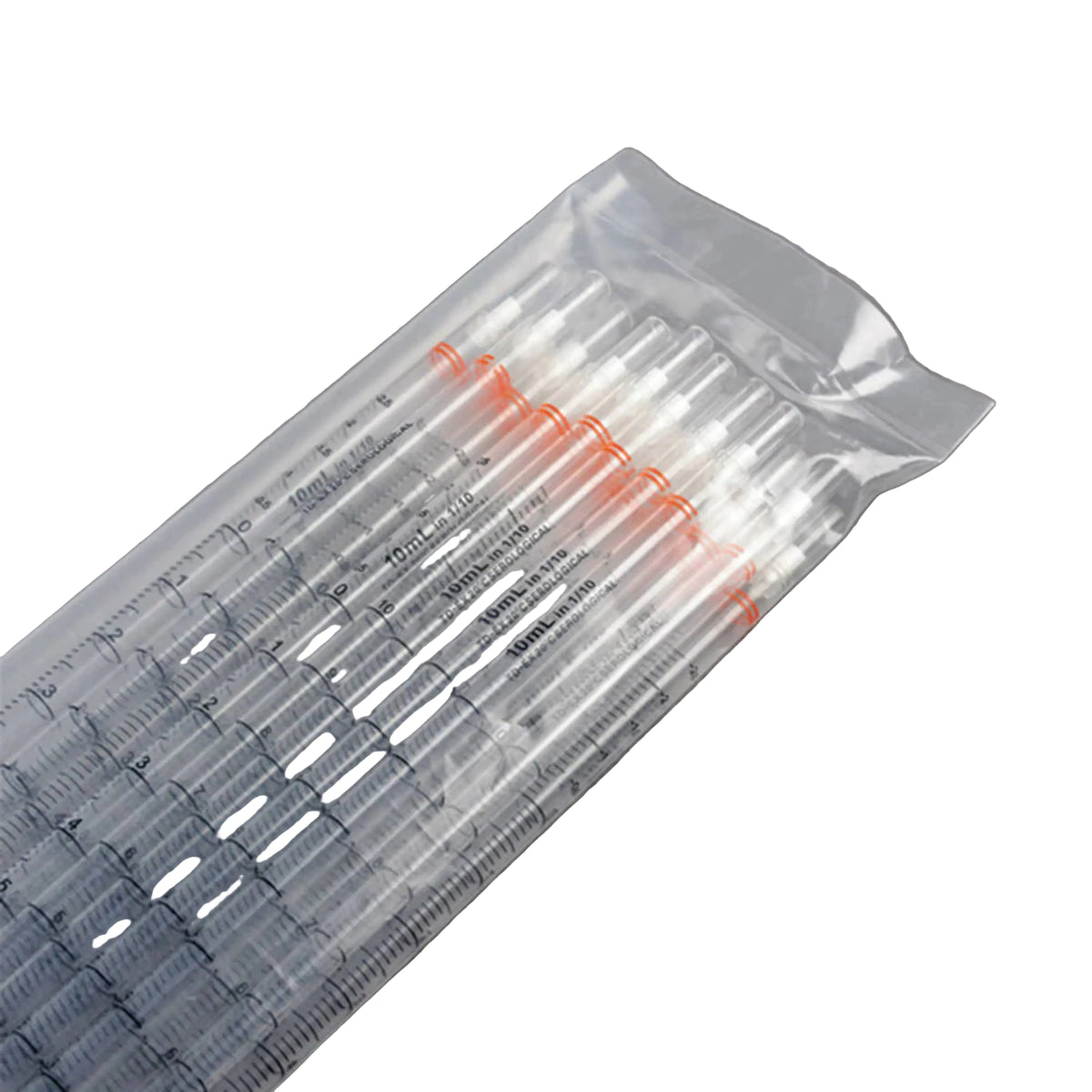Globe Scientific Serological Pipette,10ml,25/Pkstandard, Orange, PS, N/S