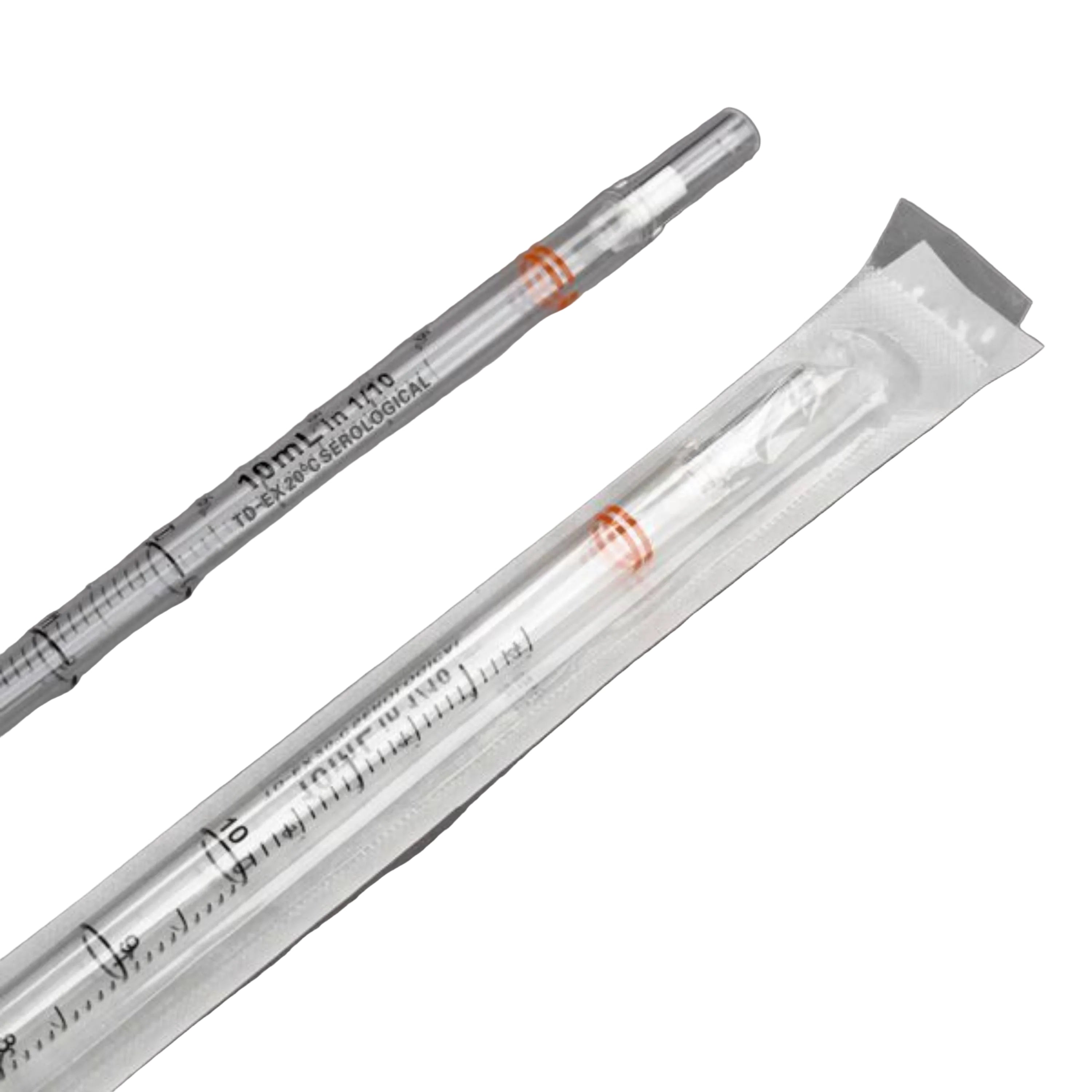 Globe Scientific Serological Pipette,10ml,25/Pkstandard, Orange, PS, N/S