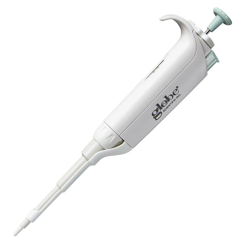 Globe Scientific Pipette, Diamond Posistop,  Autoclavable, Fixed Volume, 2.5ul, Red