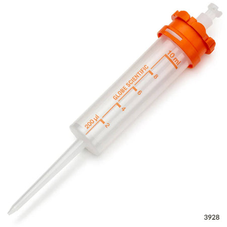 Globe Scientific RV-Pette PRO Dispenser Tip, 10.0ml, Str for Repeat Volume Pipettors