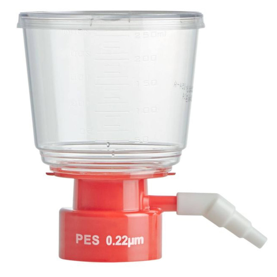 Globe Scientific Bottle Top Filter, 250ml,  0.22μm PES Membrane, STERILE, 1/Bag