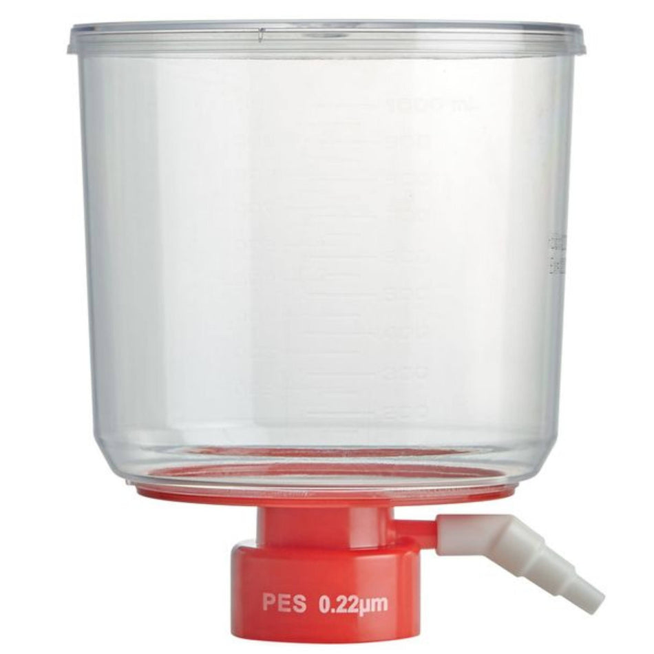 Globe Scientific Bottle Top Filter, 1000ml,  0.22μm PES Membrane, STERILE, 1/Bag