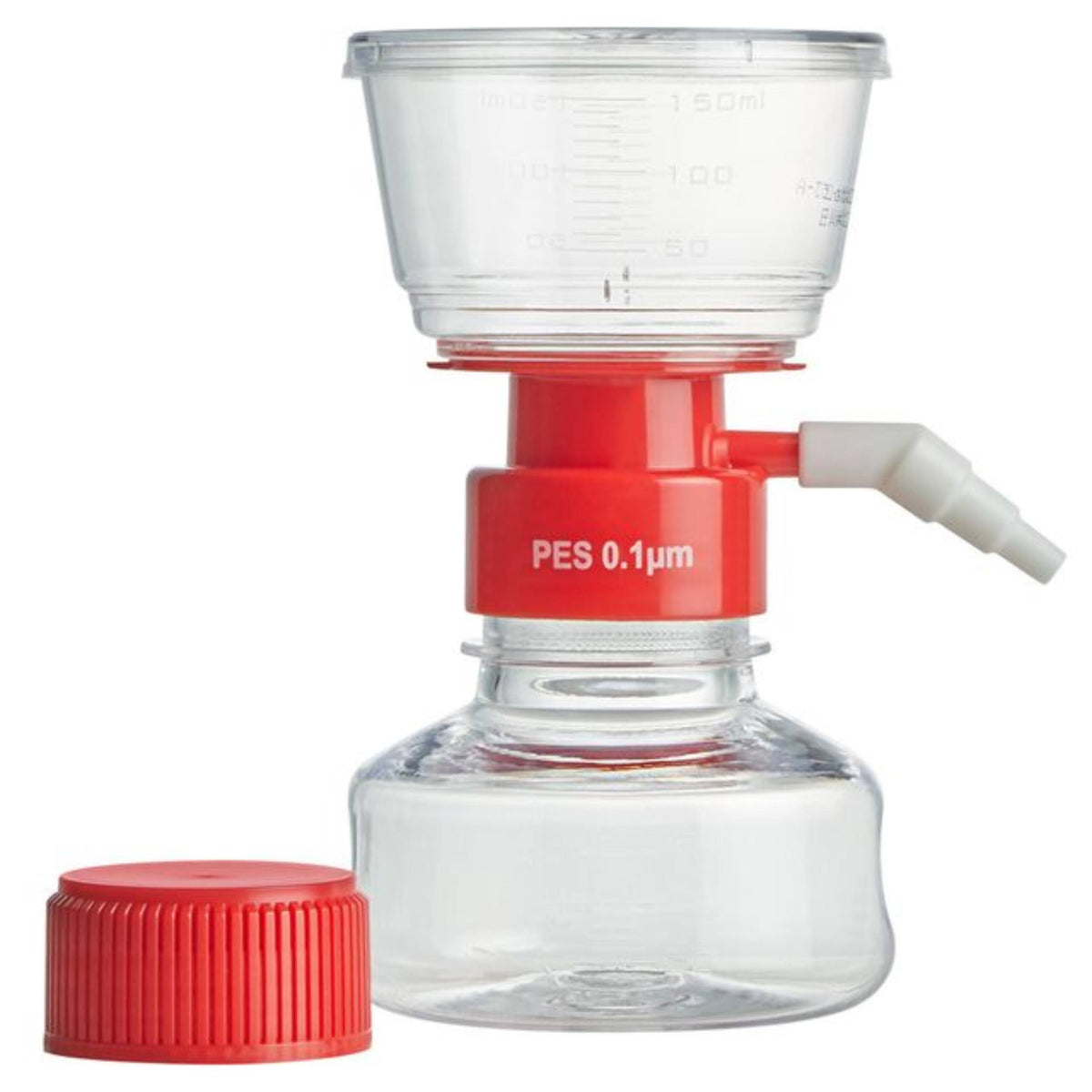 Globe Scientific Vacuum Filter System, 150ml,  0.10μm PES Membrane, STERILE, 1/Bag