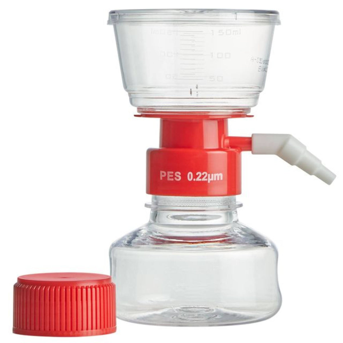 Globe Scientific Vacuum Filter System, 150ml, &nbsp;0.22μm PES Membrane, STERILE, 1/Bag