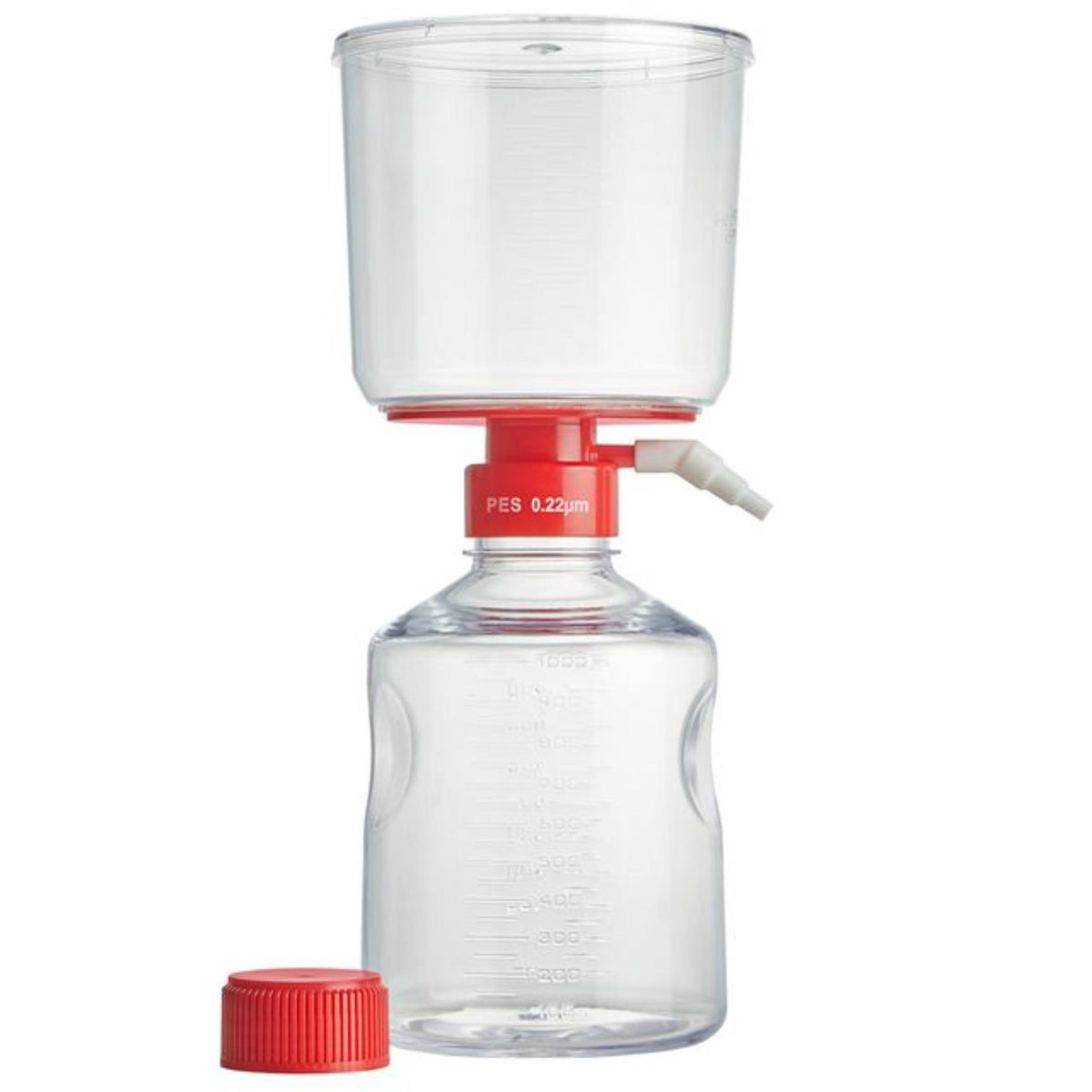 Globe Scientific Vacuum Filter System, 1000ml,  0.22μm PES Membrane, STERILE, 1/Bag