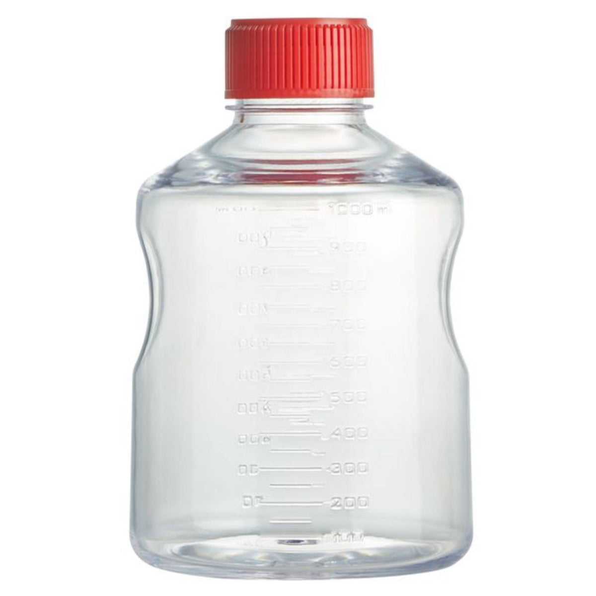 Globe Scientific Solution Bottle, 1000ml, STERILE, 1/Bagps With PE Screw Cap