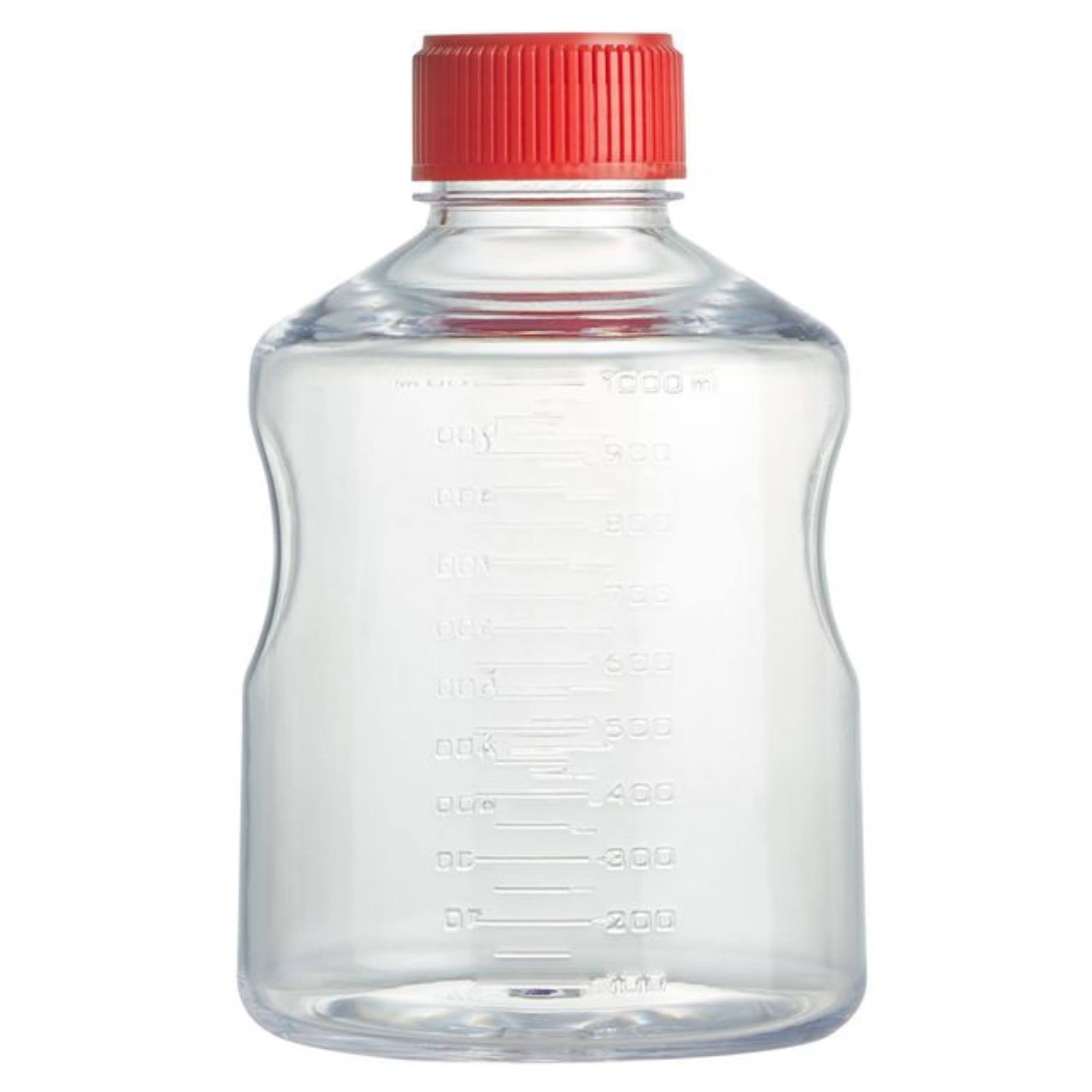 Globe Scientific Solution Bottle, 1000ml, STERILE, 1/Bagps With PE Screw Cap