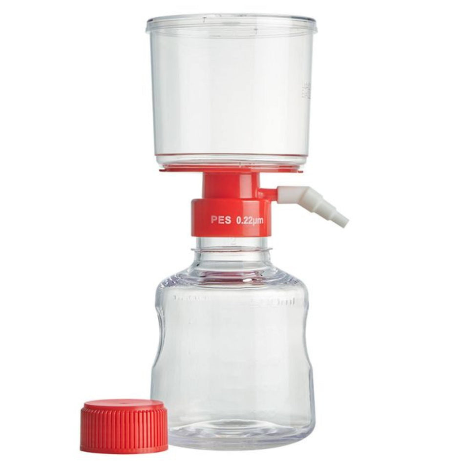 Globe Scientific Vacuum Filter System, 500ml,  0.22μm PES Membrane, STERILE, 1/Bag