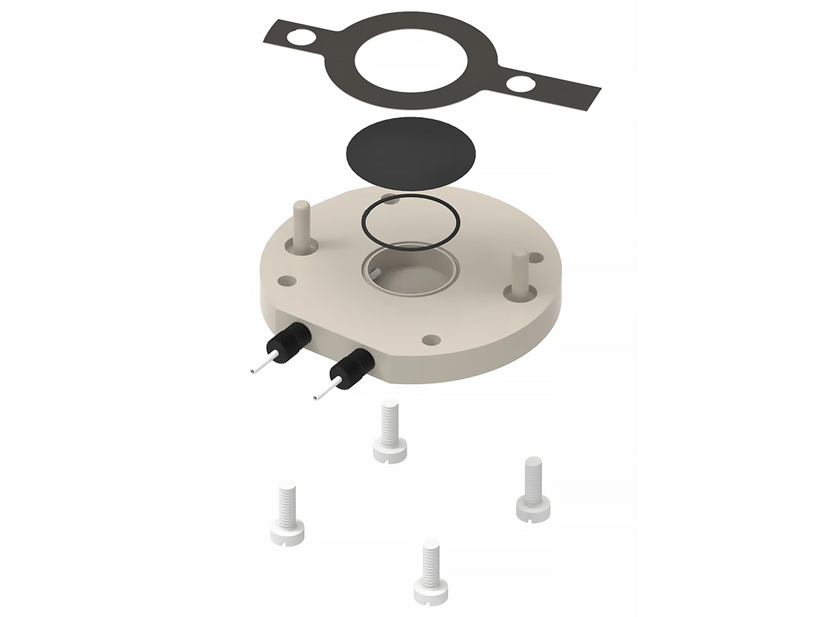 Gas Compartment of GDE Raman ECFC, Electrochemical Products, Redox.me, MSE Supplies