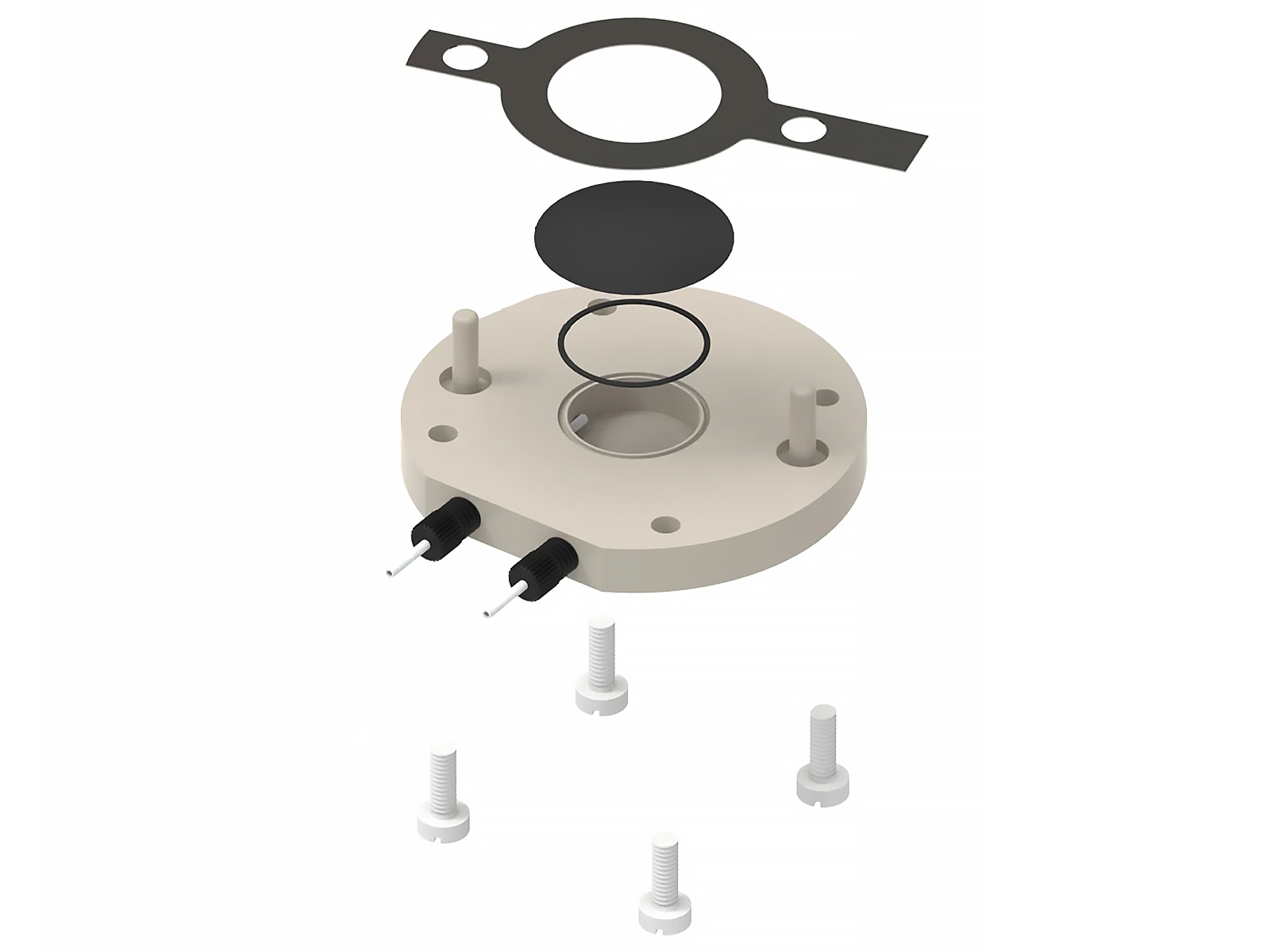 Gas Compartment of GDE Raman ECFC, Electrochemical Products, Redox.me, MSE Supplies
