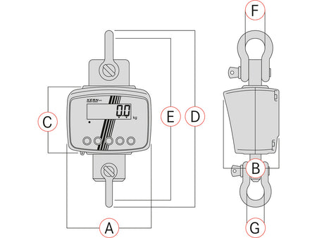 Kern Crane Scale HFD 6T-3M, Balances and Scales, Kern, MSE Supplies