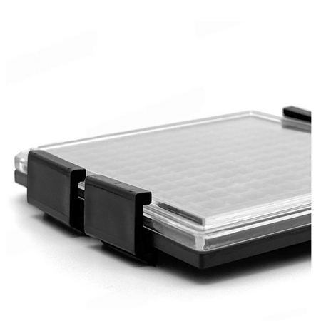 Hiner-pack® Snap-on Clips For 4-inch Waffle Pack (106.88×50.8×13.69)mm with 1+1 Capacity, 2 Clips - Wafer Carrier Cases - Hiner-pack® - MSE Supplies