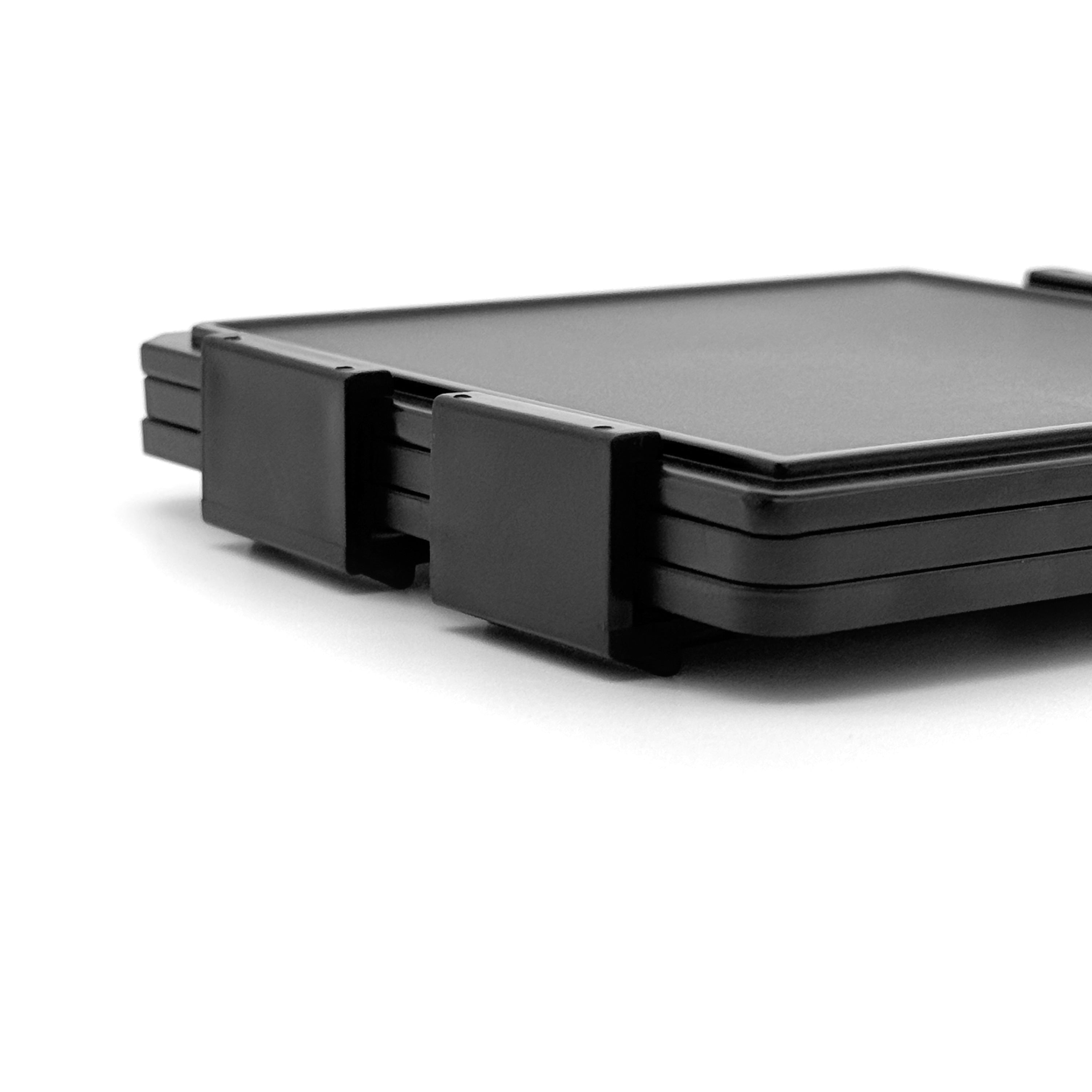 Hiner-pack® Snap-on Clips For 4-inch Waffle Pack (106.68×50.8×19.81)mm with 1+2 Capacity, 2 Clips - Wafer Carrier Cases - Hiner-pack® - MSE Supplies