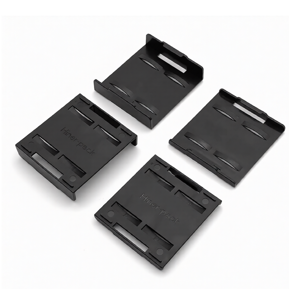 Hiner-pack® Snap-on Clips For 4-inch Waffle Pack (102.67×100.59×8)mm with 1+1 Capacity, 1 Clip - Wafer Carrier Cases - Hiner-pack® - MSE Supplies