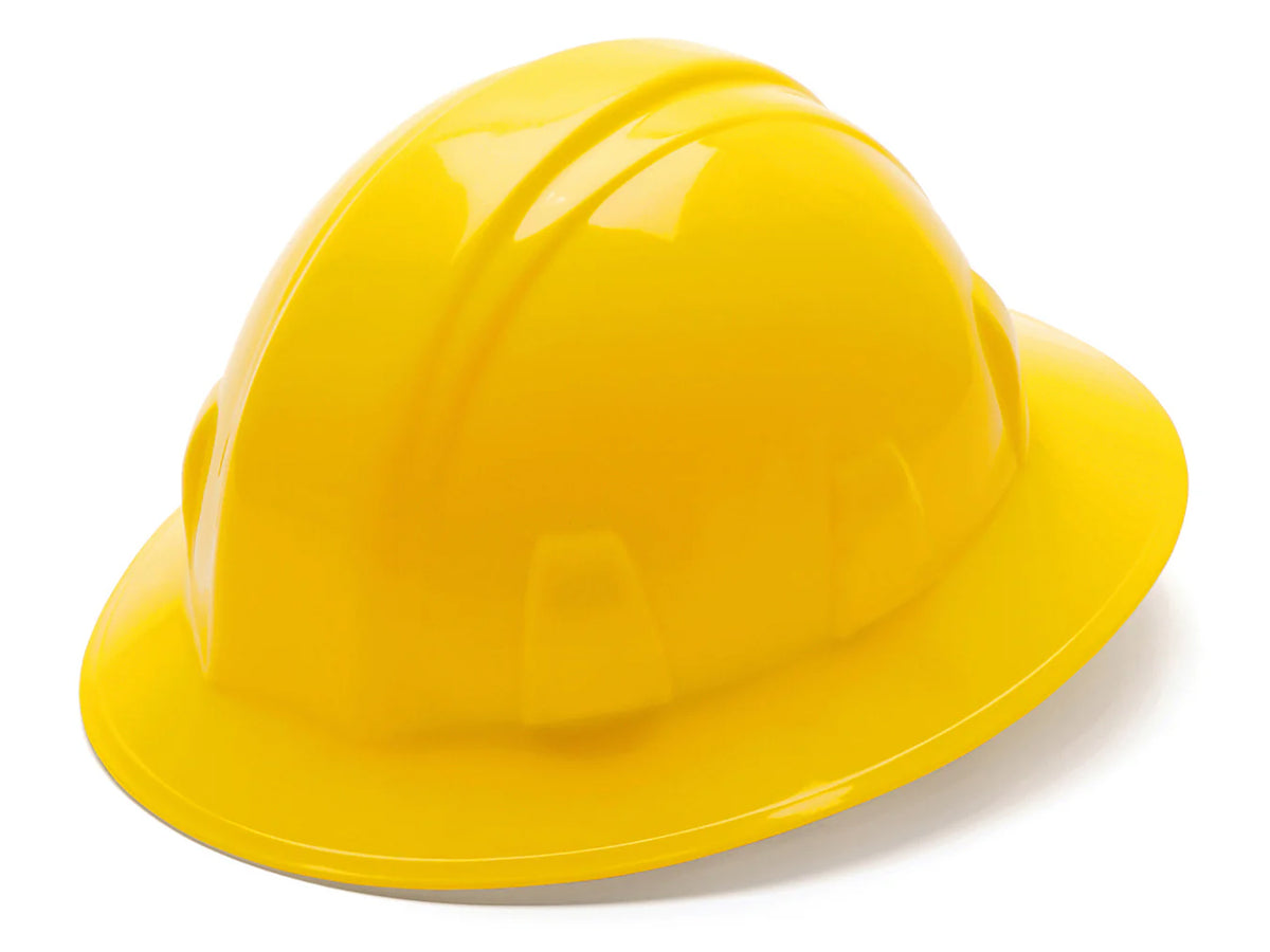 PYRAMEX Full Brim SL Series Full Brim Safety Helmet, PK of 12 - MSE Supplies LLC