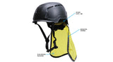 PYRAMEX Head and Neck Protection SL T2™ Neck Shade Safety Helmet, PK of 12 - MSE Supplies LLC