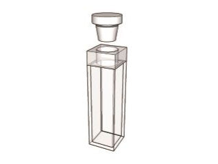 MSE PRO Standard Fluorescence Cuvettes With Stopper, 100mm Path Length, IR Quartz Glass (250nm-3500nm), Laboratory Spectrometers and Spectrophotometers, MSE Supplies LLC, MSE Supplies