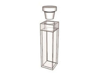 MSE PRO Standard Fluorescence Cuvettes With Stopper, 100mm Path Length, IR Quartz Glass (250nm-3500nm), Laboratory Spectrometers and Spectrophotometers, MSE Supplies LLC, MSE Supplies